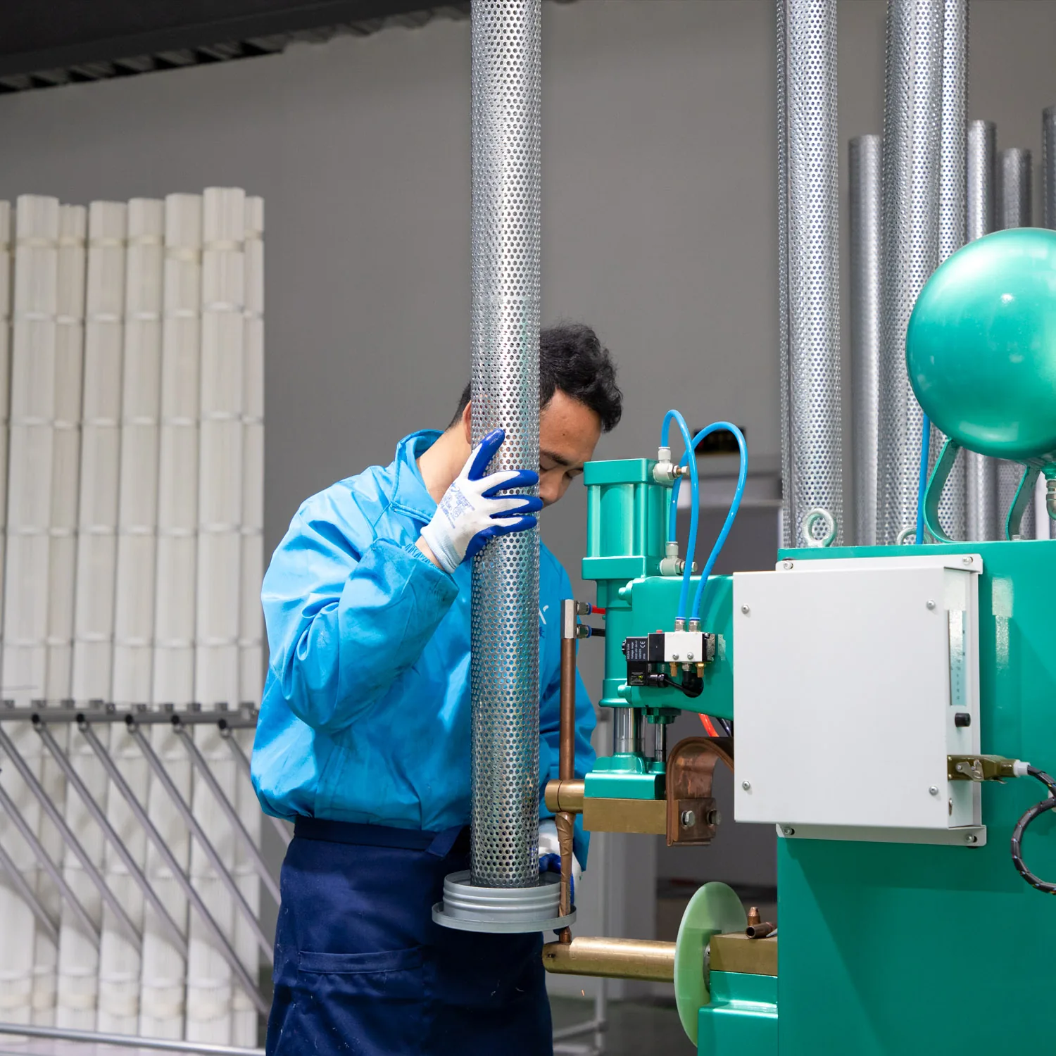 Industrial filtration production